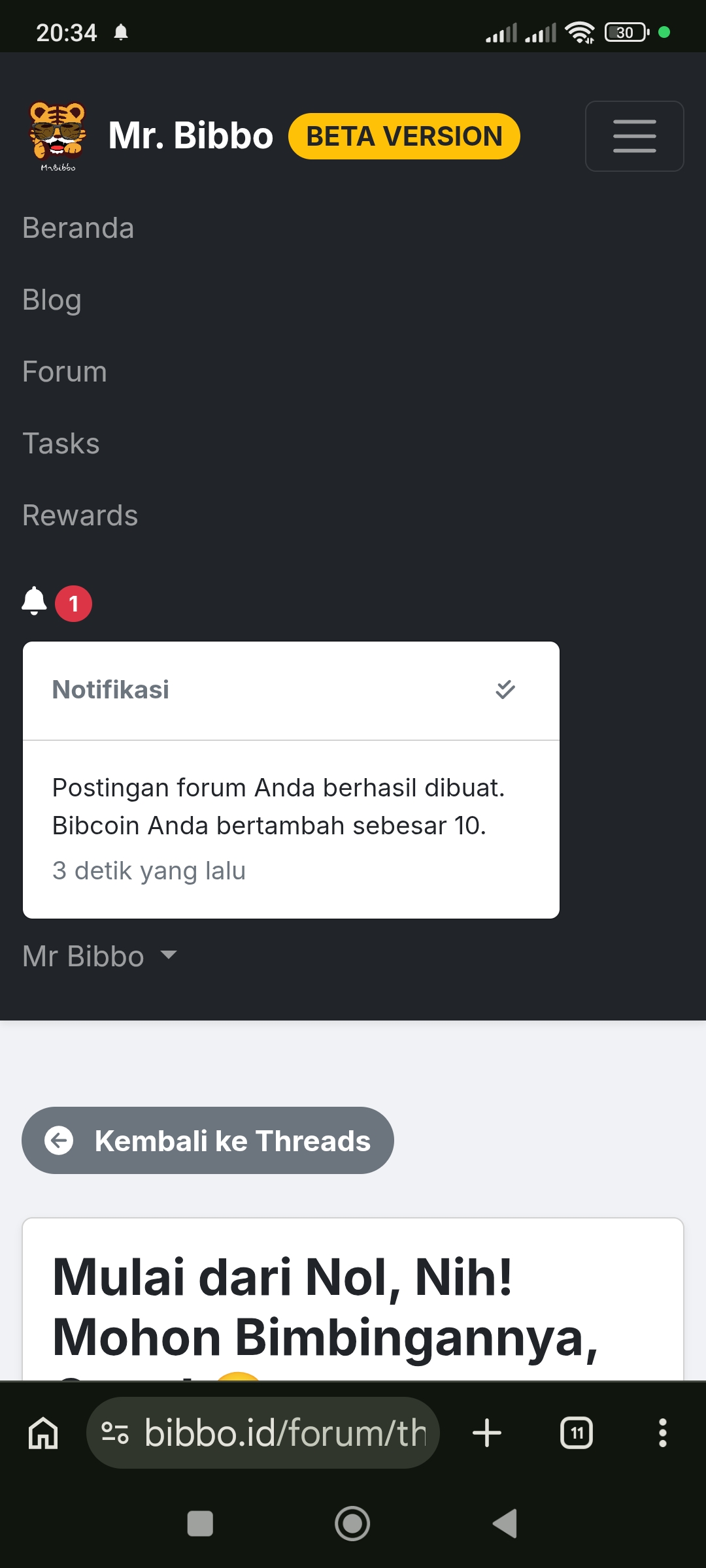 Thread: Menjelajahi bibbo.id (Versi Beta)